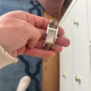 Burberry plaid watch